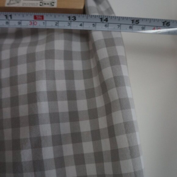 100% Cotton Grey Gingham Plaid Pajama set - Picture 7 of 8